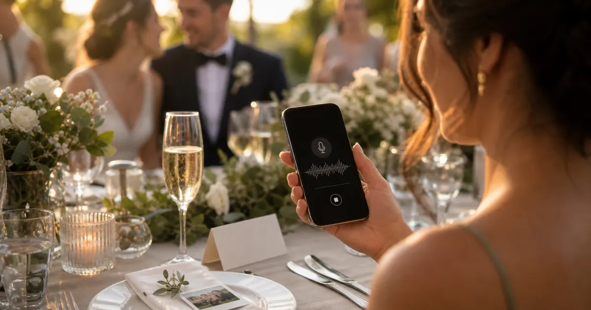event guests using a QR code photo sharing experience for The In-Browser Audio Guestbook: How to Collect Voice Messages With No Hardware