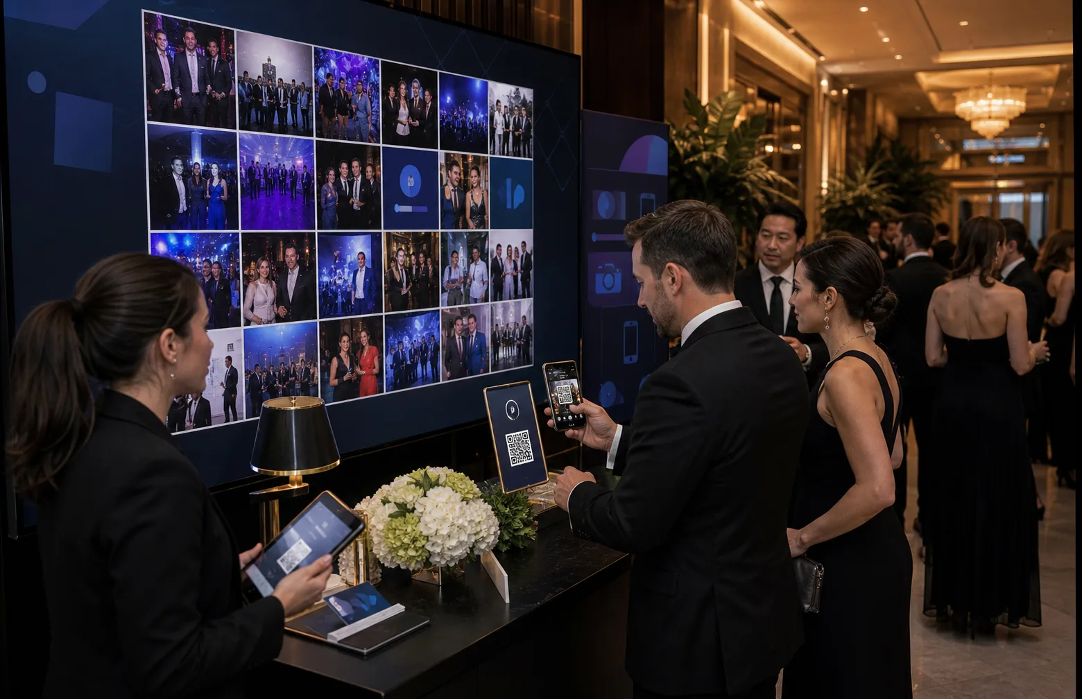 event guests using a QR code photo sharing experience for Kululu vs Gathmo: A Straightforward Feature Comparison